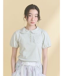 merry jenny | frilly summer polo top(ポロシャツ)