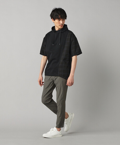 COMME CA MEN（コムサメン）の「【接触冷感・撥水】【メリルハイテンション】スリムパンツ（その他パンツ・メンズ・グレー/ブラック・L/M）」の4枚目の写真