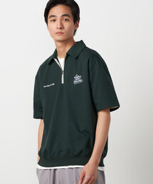 Purple&Yellow | ハーフジップ ポロプルオーバー(Tシャツ/カットソー)