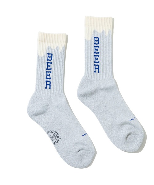 ROSTER SOX(ロスターソックス)の「ROSTER SOX/ロスターソックス BEER(ソックス/靴下・メンズ・グレー/イエロー・MEDIUM/LARGE)」の4枚目の写真