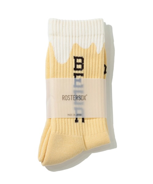 ROSTER SOX(ロスターソックス)の「ROSTER SOX/ロスターソックス BEER(ソックス/靴下・メンズ・グレー/イエロー・MEDIUM/LARGE)」の7枚目の写真