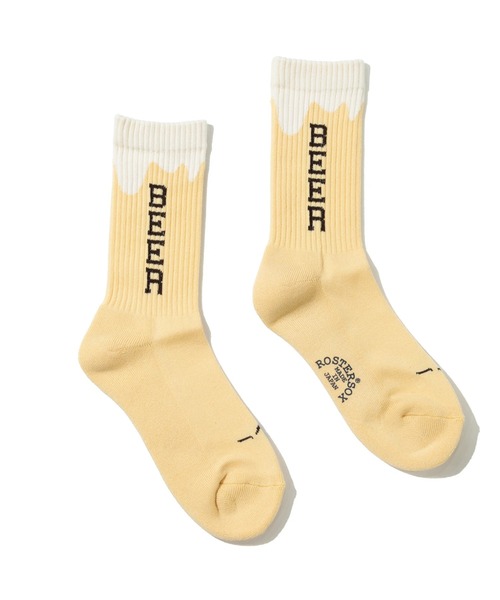 ROSTER SOX(ロスターソックス)の「ROSTER SOX/ロスターソックス BEER(ソックス/靴下・メンズ・グレー/イエロー・MEDIUM/LARGE)」の8枚目の写真