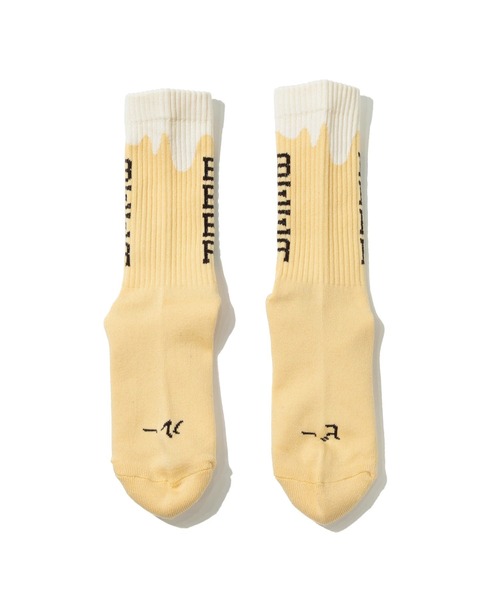 ROSTER SOX(ロスターソックス)の「ROSTER SOX/ロスターソックス BEER(ソックス/靴下・メンズ・グレー/イエロー・MEDIUM/LARGE)」の9枚目の写真