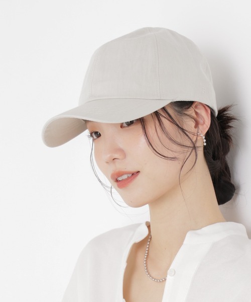 Healthknit(ヘルスニット)の「Healthknit/別注ワンポイント刺繍CAP(キャップ・レディース・ブラック/ライトベージュ・FREE)」の2枚目の写真