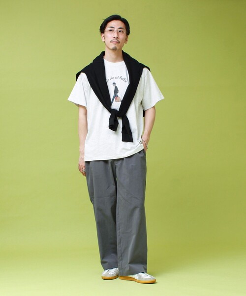 GEVACO（ゲバコ）の「【GEVACO/ゲバコ】プリントＴシャツ（Tシャツ/カットソー・メンズ・ライトグレー/ホワイト/ネイビー・L/M）」の4枚目の写真