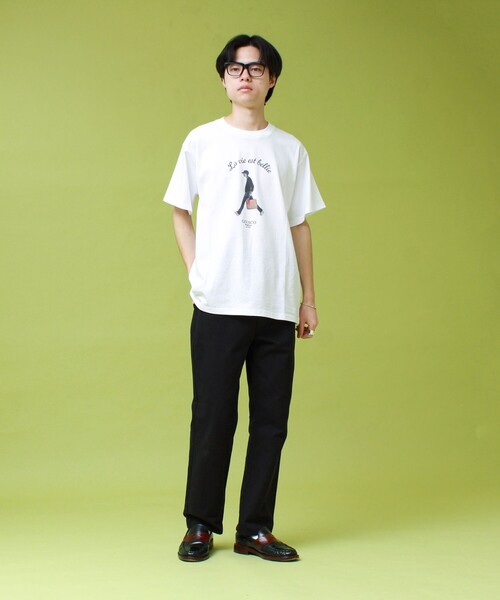GEVACO（ゲバコ）の「【GEVACO/ゲバコ】プリントＴシャツ（Tシャツ/カットソー・メンズ・ライトグレー/ホワイト/ネイビー・L/M）」の6枚目の写真