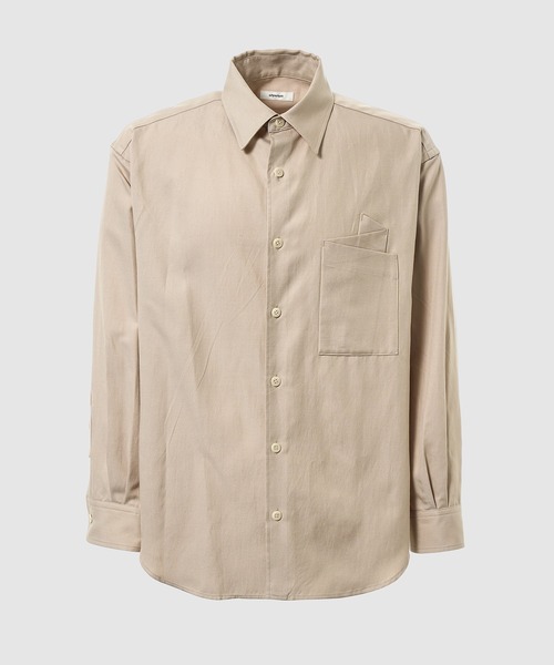 WhoWhat(フーワット)の「ORIGAMI POCKET SHIRT <LONG SL>(シャツ/ブラウス・メンズ・ベージュ/ピンク系その他・S/M)」の1枚目の写真