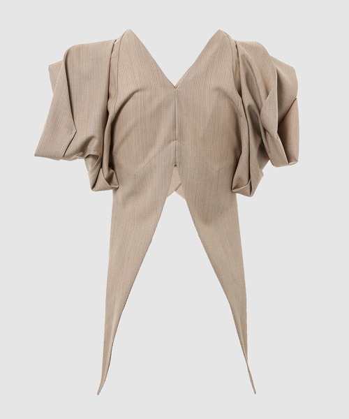 YOHEI OHNO(ヨウヘイオオノ)の「Ivy Shape Wool Top(その他トップス・レディース・ベージュ・36)」の2枚目の写真