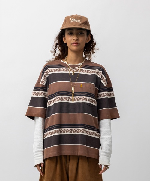 UNION（UNION TOKYO）（ユニオン）の「UNION TOKYO  KENMORE TEE  ユニオントーキョー Tシャツ（Tシャツ/カットソー・メンズ・ダークブラウン/ネイビー・XL/L/M/S）」の13枚目の写真