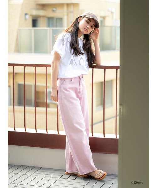 Ungrid（アングリッド）の「MICKEY / ロックTee（Tシャツ/カットソー・レディース・チャコールグレー/オフホワイト・FREE）」の4枚目の写真