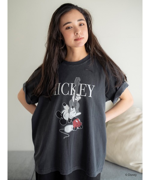 Ungrid（アングリッド）の「MICKEY / ロックTee（Tシャツ/カットソー・レディース・チャコールグレー/オフホワイト・FREE）」の8枚目の写真