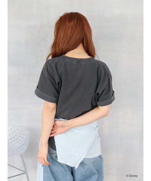 Ungrid（アングリッド）の「MICKEY / ロックTee（Tシャツ/カットソー・レディース・チャコールグレー/オフホワイト・FREE）」の3枚目の写真