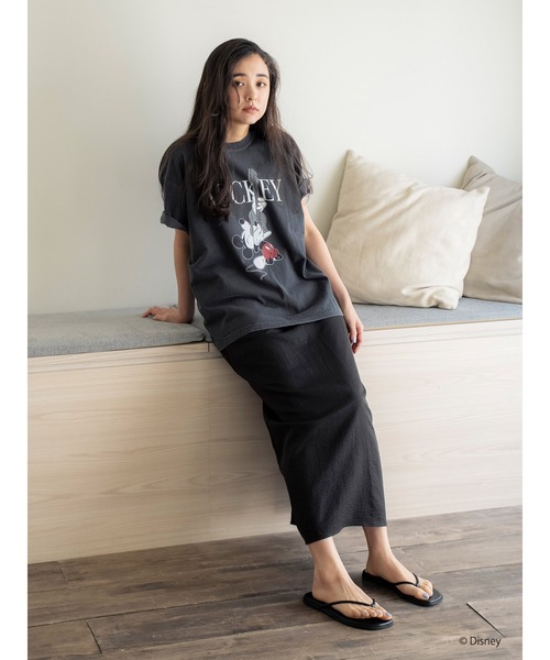 Ungrid（アングリッド）の「MICKEY / ロックTee（Tシャツ/カットソー・レディース・チャコールグレー/オフホワイト・FREE）」の17枚目の写真