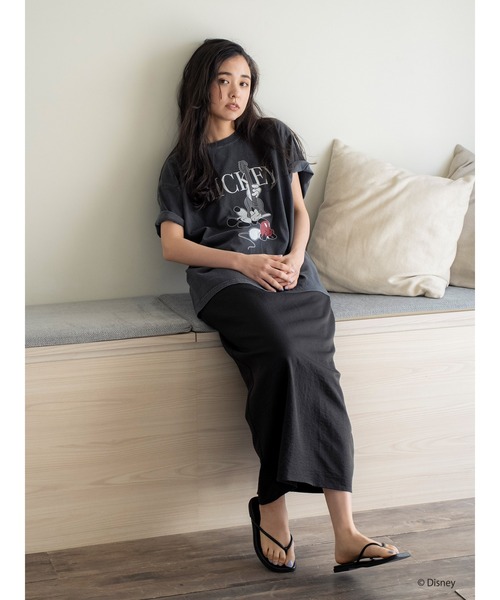 Ungrid（アングリッド）の「MICKEY / ロックTee（Tシャツ/カットソー・レディース・チャコールグレー/オフホワイト・FREE）」の18枚目の写真