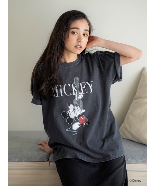 Ungrid（アングリッド）の「MICKEY / ロックTee（Tシャツ/カットソー・レディース・チャコールグレー/オフホワイト・FREE）」の10枚目の写真