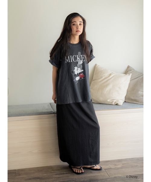 Ungrid（アングリッド）の「MICKEY / ロックTee（Tシャツ/カットソー・レディース・チャコールグレー/オフホワイト・FREE）」の14枚目の写真