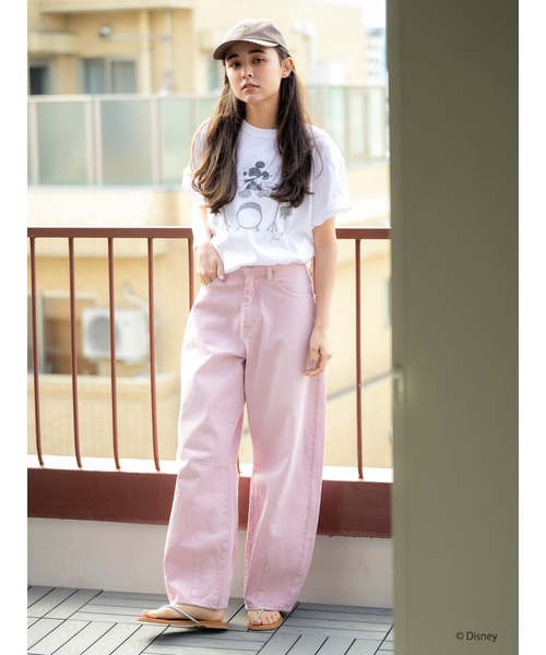 Ungrid（アングリッド）の「MICKEY / ロックTee（Tシャツ/カットソー・レディース・チャコールグレー/オフホワイト・FREE）」の5枚目の写真