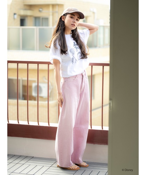 Ungrid（アングリッド）の「MICKEY / ロックTee（Tシャツ/カットソー・レディース・チャコールグレー/オフホワイト・FREE）」の7枚目の写真