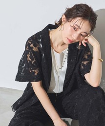 クロスステッチ刺繍テーラードジャケット