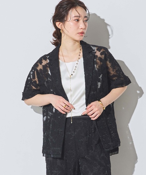 Gready Brilliant（グレディブリリアン）の「クロスステッチ刺繍テーラードジャケット（テーラードジャケット・レディース・オフホワイト/ブラック・FREE）」の17枚目の写真
