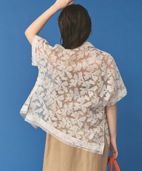 Gready Brilliant（グレディブリリアン）の「クロスステッチ刺繍テーラードジャケット（テーラードジャケット・レディース・オフホワイト/ブラック・FREE）」の9枚目の写真