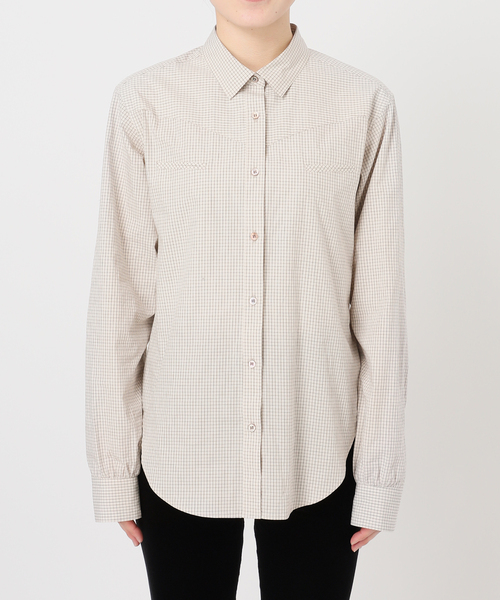 EDIT. FOR LULU（エディットフォールル）の「チェックウエスタンシャツ（シャツ/ブラウス・レディース・ベージュ/ブラック・FREE）」の21枚目の写真