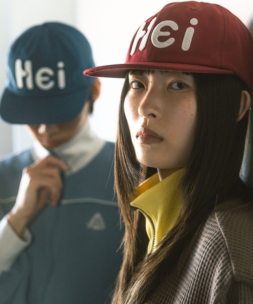 HEISAN(ハイサン)の「◇HEISAN◇ブランド直輸入正規品/HEI ビッグロゴ フェルト キャップ HEI BIG LOGO FELT CAP(キャップ・レディース・ブラック/ブルー/ブラウン/レッド/ライトグレー/ダークネイビー・FREE)」の6枚目の写真