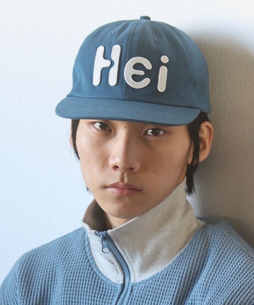 HEISAN(ハイサン)の「◇HEISAN◇ブランド直輸入正規品/HEI ビッグロゴ フェルト キャップ HEI BIG LOGO FELT CAP(キャップ・レディース・ブラック/ブルー/ブラウン/レッド/ライトグレー/ダークネイビー・FREE)」の4枚目の写真