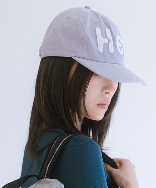 HEISAN(ハイサン)の「◇HEISAN◇ブランド直輸入正規品/HEI ビッグロゴ フェルト キャップ HEI BIG LOGO FELT CAP(キャップ・レディース・ブラック/ブルー/ブラウン/レッド/ライトグレー/ダークネイビー・FREE)」の3枚目の写真