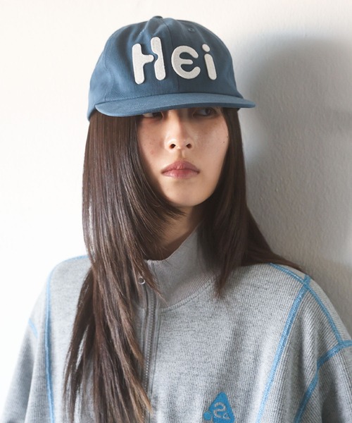 HEISAN(ハイサン)の「◇HEISAN◇ブランド直輸入正規品/HEI ビッグロゴ フェルト キャップ HEI BIG LOGO FELT CAP(キャップ・レディース・ブラック/ブルー/ブラウン/レッド/ライトグレー/ダークネイビー・FREE)」の11枚目の写真