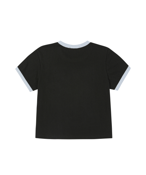 LOSERS CLUB(ルーザーズクラブ)の「スターモチーフクロップリンガーTシャツウィメンズフィットブラック(Tシャツ/カットソー・レディース・その他・SMALL)」の2枚目の写真