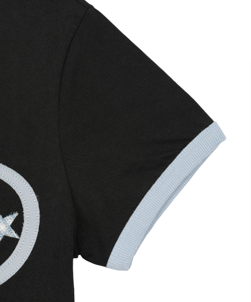 LOSERS CLUB(ルーザーズクラブ)の「スターモチーフクロップリンガーTシャツウィメンズフィットブラック(Tシャツ/カットソー・レディース・その他・SMALL)」の5枚目の写真