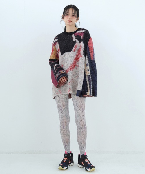 bedsidedrama（ベットサイドドラマ）の「Dim Dream Knit Sweater（ニット/セーター・レディース・ブラック/ホワイト・1）」の3枚目の写真