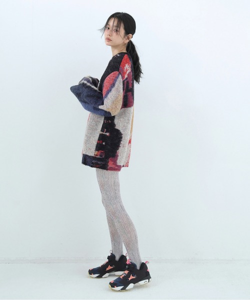 bedsidedrama（ベットサイドドラマ）の「Dim Dream Knit Sweater（ニット/セーター・レディース・ブラック/ホワイト・1）」の4枚目の写真