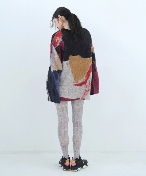 bedsidedrama（ベットサイドドラマ）の「Dim Dream Knit Sweater（ニット/セーター・レディース・ブラック/ホワイト・1）」の5枚目の写真
