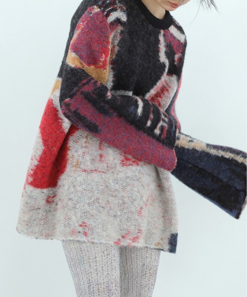 bedsidedrama（ベットサイドドラマ）の「Dim Dream Knit Sweater（ニット/セーター・レディース・ブラック/ホワイト・1）」の11枚目の写真