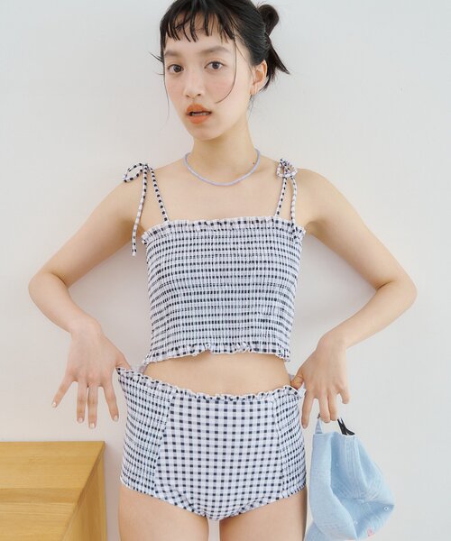 mystic(ミスティック)の「シャーリングスイムウェア(水着・レディース・グリーン/ブラック系その他/オフホワイト/ブラック系その他2/ブラック/アイボリー・FREE)」の17枚目の写真