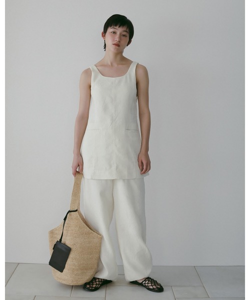 anuke(アンヌーク)の「Raffia Tote Bag(トートバッグ・レディース・ブラック/ナチュラル・FREE)」の11枚目の写真