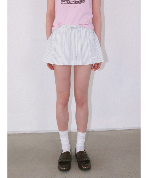 Kijun(キジュン)の「Stripe Layered Shorts Blue(その他パンツ・レディース・その他・SMALL/MEDIUM)」の1枚目の写真
