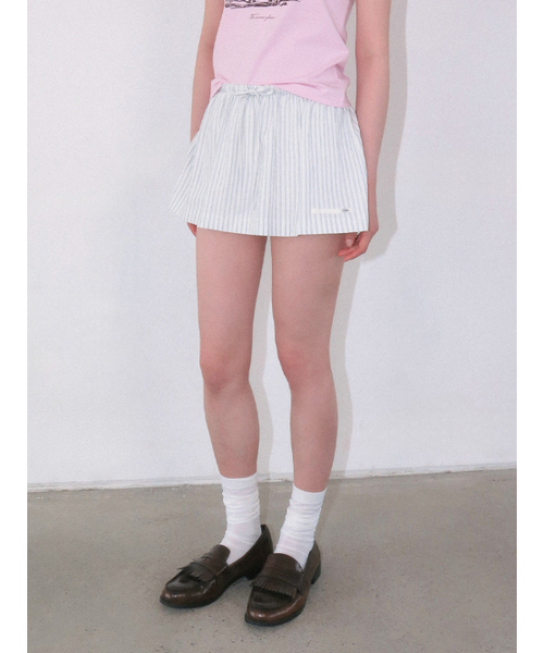 Kijun(キジュン)の「Stripe Layered Shorts Blue(その他パンツ・レディース・その他・SMALL/MEDIUM)」の2枚目の写真