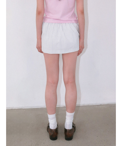 Kijun(キジュン)の「Stripe Layered Shorts Blue(その他パンツ・レディース・その他・SMALL/MEDIUM)」の3枚目の写真