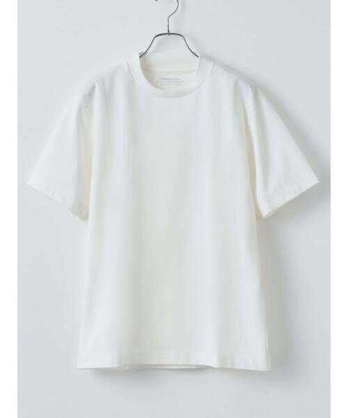 TRANSITION(トランジション)の「【TRANSITION】スーピマコットンポンチハイバックネッククルーネックTEE(Tシャツ/カットソー・メンズ・ブルー系/ブラック/ホワイト系1・2/3)」の1枚目の写真