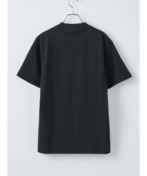 TRANSITION(トランジション)の「【TRANSITION】スーピマコットンポンチハイバックネッククルーネックTEE(Tシャツ/カットソー・メンズ・ブルー系/ブラック/ホワイト系1・2/3)」の10枚目の写真