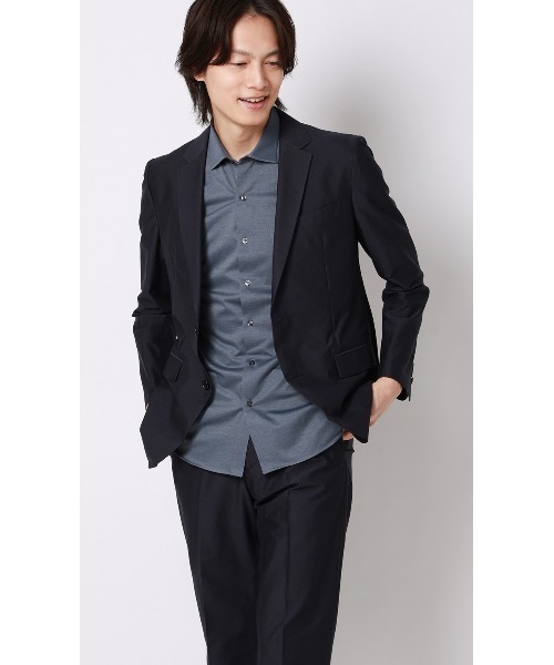 AOYAMA（アオヤマ）の「ワイドカラーニットシャツ【半袖】【ALTIMA premium】（シャツ/ブラウス・メンズ・ブルー/ネイビー/ベージュ・LL/L/M）」の17枚目の写真
