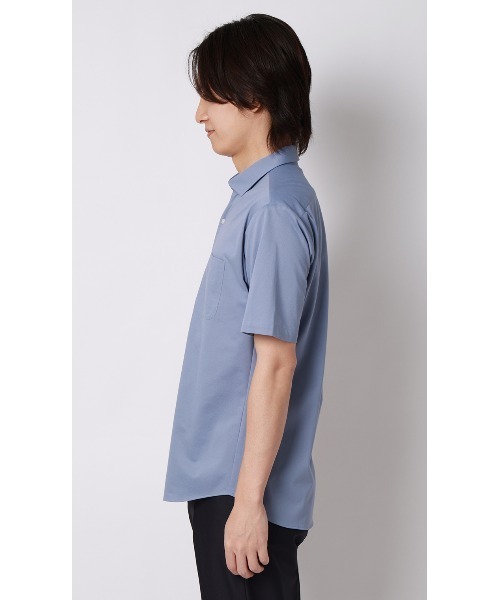 AOYAMA（アオヤマ）の「ワイドカラーニットシャツ【半袖】【ALTIMA premium】（シャツ/ブラウス・メンズ・ブルー/ネイビー/ベージュ・LL/L/M）」の19枚目の写真