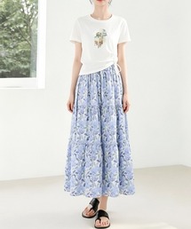 花柄 フラワープリント フレア」に該当するスカートファッション通販