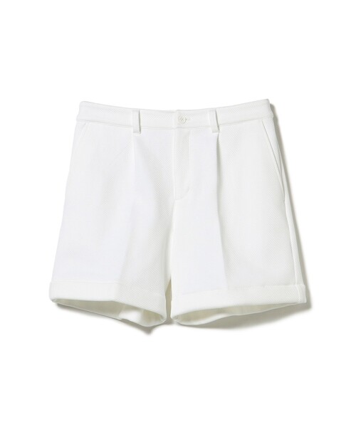 BEAMS GOLF(ビームスゴルフ)の「PURPLE LABEL / バイヤス柄織り 裾ダブル ショートパンツ(その他パンツ・レディース・ホワイト/ネイビー・MEDIUM/SMALL/LARGE)」の17枚目の写真