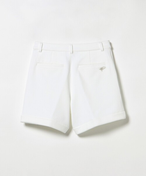 BEAMS GOLF(ビームスゴルフ)の「PURPLE LABEL / バイヤス柄織り 裾ダブル ショートパンツ(その他パンツ・レディース・ホワイト/ネイビー・MEDIUM/SMALL/LARGE)」の21枚目の写真