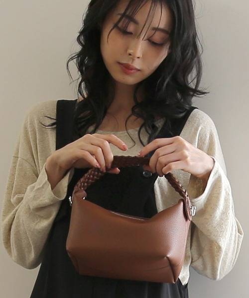 セール】ZOZO限定 編み込みハンドルバッグ（ハンドバッグ）｜No one