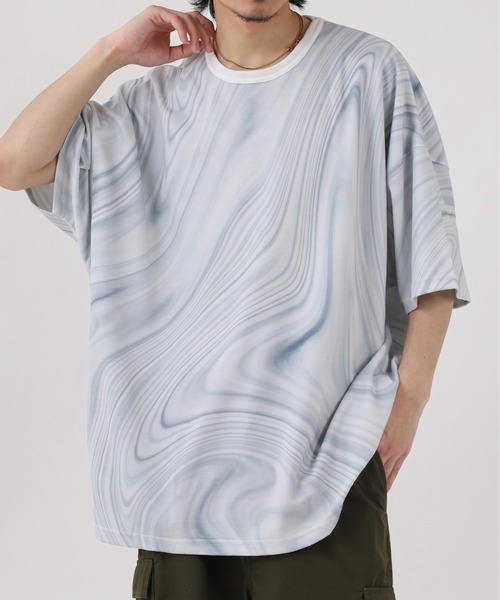 FUNALIVE(ファンアライブ)の「TRポンチビックシルエットTee 半端袖(Tシャツ/カットソー・メンズ・ダークグリーン/グレー/ベージュ/ブラウン系その他/ブルーグレー/ホワイト/ブラウン/ブラック/ホワイト系その他/チャコール・L/XL/M)」の3枚目の写真